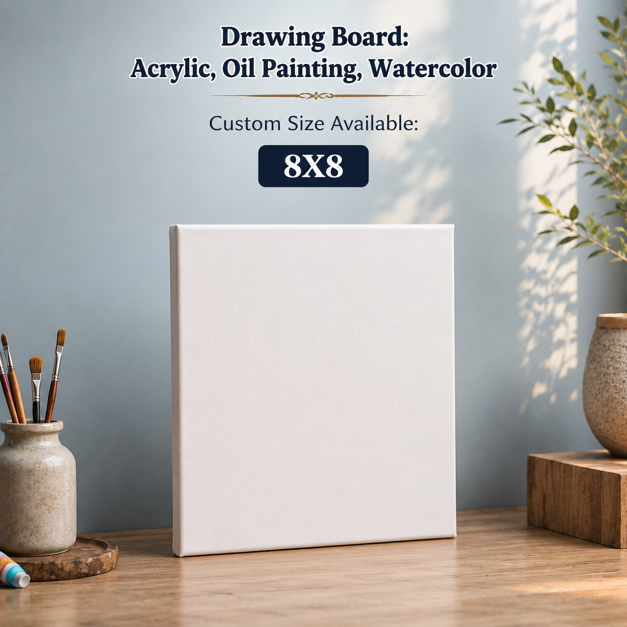 Professional Drawing Board Canvas – For Acrylic, Oil Painting & Watercolor | Custom Sizes Available