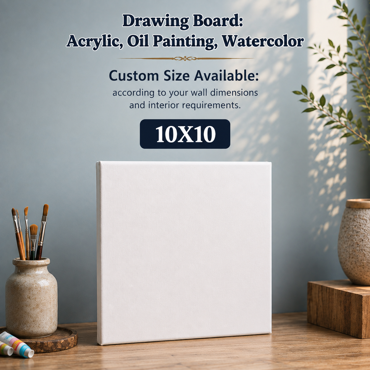 Professional Drawing Board Canvas – For Acrylic, Oil Painting & Watercolor | Custom Sizes Available